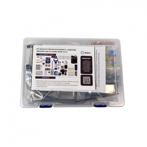 Kit educativ pentru electronisti, compatibil Arduino UNO R3 CH340, Bitmi 10172 [1]