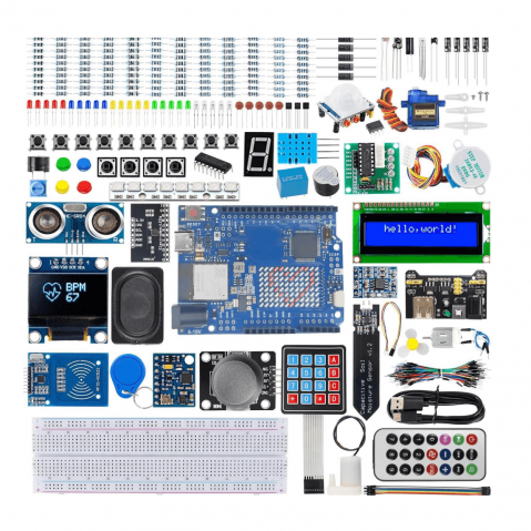 Kituri Electronice - Kit interactiv pentru electronica cu Arduino UNO R4 WiFi, Bitmi 11686