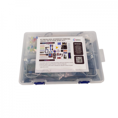 Kit pentru nivel intermediar compatibil Arduino UNO R3 CH340, Bitmi 10171 [2]