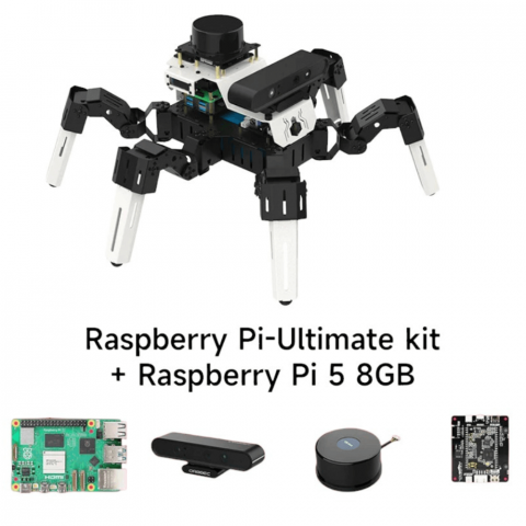 Kit robot hexapod cu Lidar MUTO RS, cu placa Raspberry Pi 5 8GB [2]