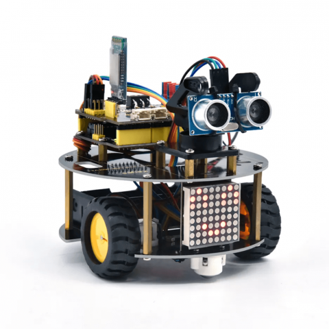 Kituri Electronice - Kit robot STEM Keyestudio KS0558 Smart Little Turtle Car V3.0, 2WD
