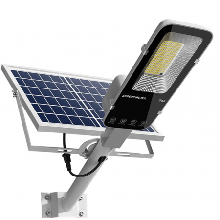 Iluminat - Lampa solara stradala, 500 lumeni, 63W, 5000mAh, Superfire FF5-A