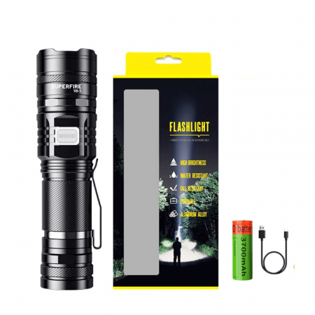 Lanterna cu focalizare telescopica, 2000 lumeni, Superfire V8-S [1]