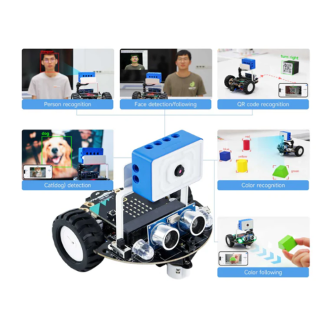 Kit robot educational compatibil Micro:bit V2/1.5 cu functii avansate AI [2]