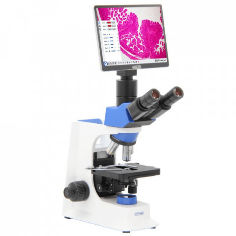 Microscoape Biologice - Microscop biologic digital 2200X, cu ecran LCD tactil 10.5", OPTO-EDU A33.2601