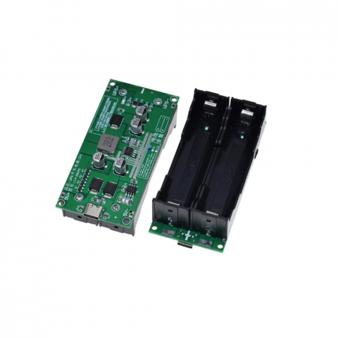 Electronica - Modul UPS 9V 15W cu suport baterie 18650 si intrare Type-C