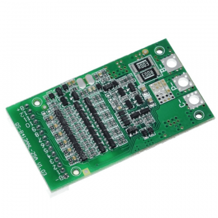 Module Electronice - Modul BMS ajustabil pentru acumulatori Litiu, 13S, 48V, 25A