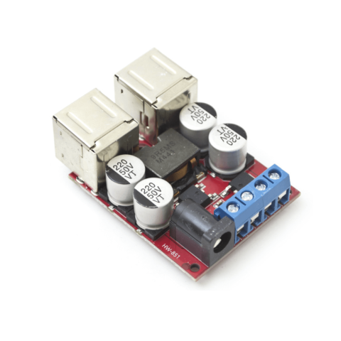 Electronica - Modul coborator tensiune 8V - 35VDC la 5VDC, 8A, 4 porturi USB