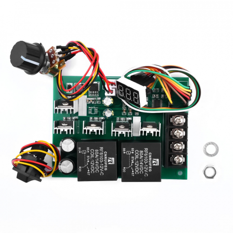 Module Electronice - Modul control viteza si directie motoare DC, PWM, 9-50V DC, 40A, 2000W