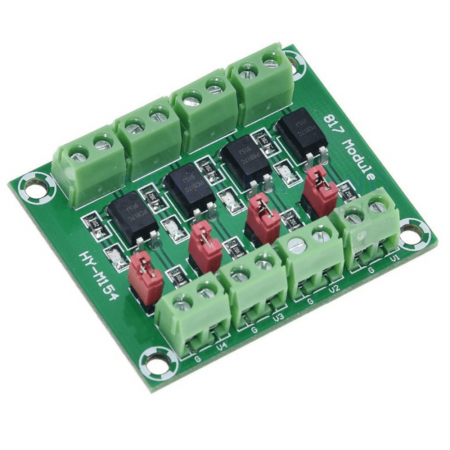 Module Electronice - Modul convertor de nivel logic cu optocuplor PC817, 4 canale