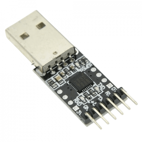 Modul convertor USB 2.0 la TTL UART, 3.3V/5V DC, CP2102 [1]