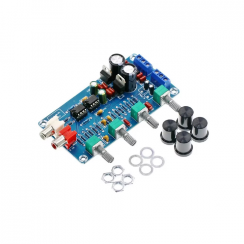 Modul preamplificare NE5532 XH-M164, 12 - 18 VAC, 4 benzi de reglaj [2]