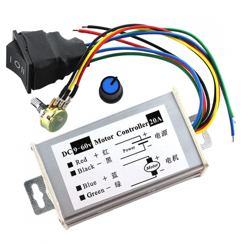 Module Electronice - Modul driver motor, control turatie si sens, 9-60V, 20A, 1200W