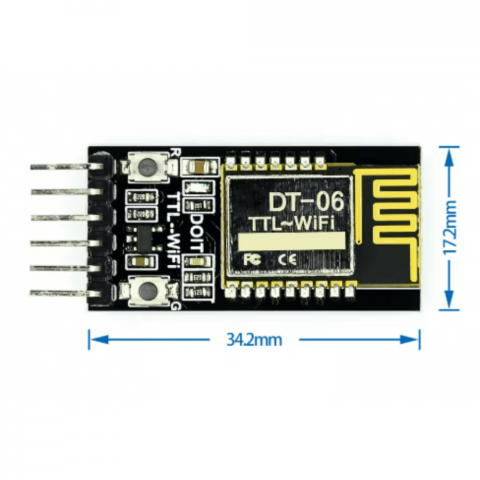 Modul DT-06 comunicatie seriala WiFi, TTL-WiFi, compatibil Bluetooth HC-06 [1]