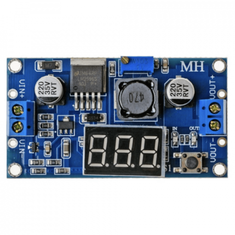 Modul coborator de tensiune reglabil 1.25V - 37V cu display, LM2596 [2]