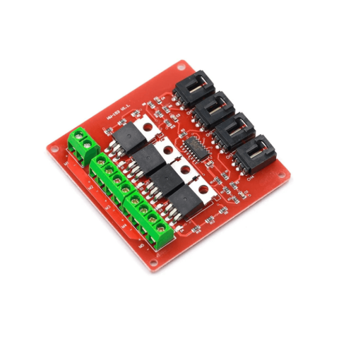 Electronica - Modul driver MOSFET de putere, 4 canale IRF540, 3.3V - 5V