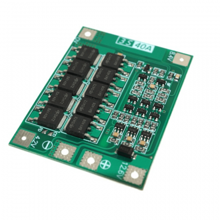 Modul BMS pentru acumulatori de Litiu, 3S, 12.6V, 40A [1]
