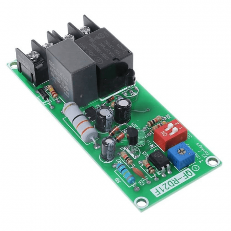 Module Electronice - Modul releu cu intarziere la oprire si trigger, 100-220V AC, 0.2s-300min, QF-RD21F