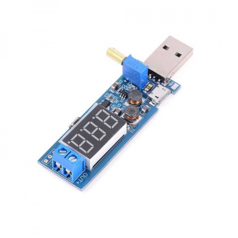 Electronica - Modul de alimentare USB 5V si iesire reglabila 3.3V - 24V