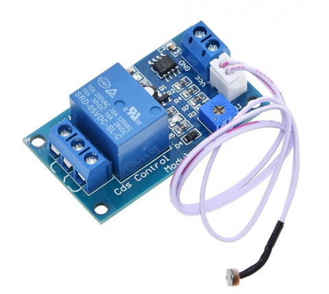 Module Electronice - Modul releu cu fotorezistor XH-M131, 10A, 5VDC