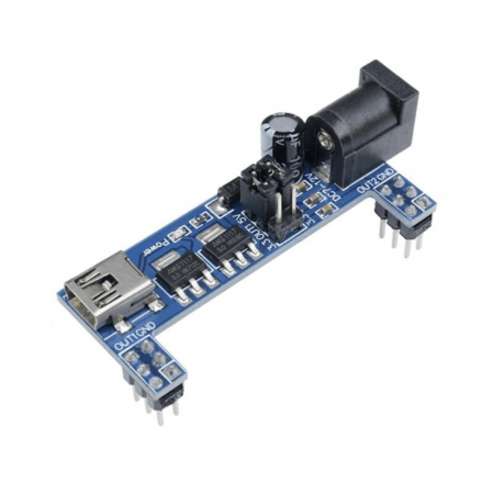 Modul sursa de alimentare 3.3V / 5V cu USB mini-B pentru breadboard MB102