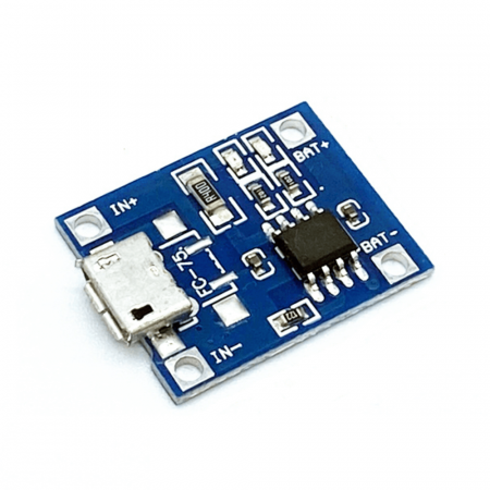 Modul TP4056 cu micro USB pentru incarcare acumulatori Litiu, 5V/1A [1]