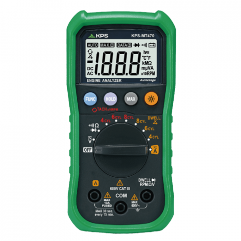 Multimetru digital cu analizator de motor, testare DWELL/TACH, KPS MT470
