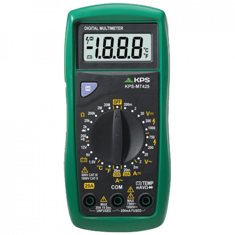 Multimetre Digitale - Multimetru digital multifunctional, 20A AC/DC, 1000V DC / 750V AC, KPS MT425