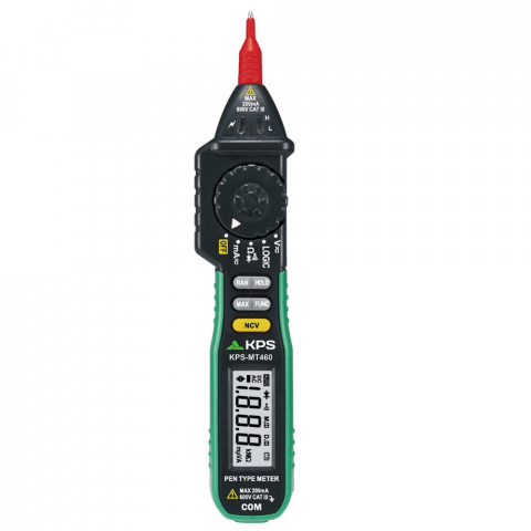 Multimetru digital tip stilou, 600V AC/DC, 200mA AC/DC, 20ΜΩ, KPS MT460