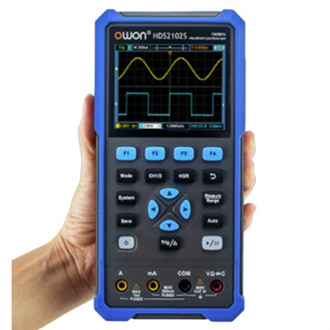Osciloscop digital 3 in 1, 2 canale, 100MHz, 500MS/s, OWON HDS2102S [1]