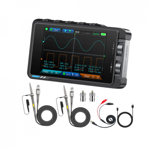 Osciloscoape Digitale - Osciloscop digital 2 in 1, 50MHZ, 250MSa/s, FNIRSI DS215H