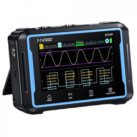 Electronica - Osciloscop digital cu generator de semnal si multimetru 3 in 1, Fnirsi 2C53P