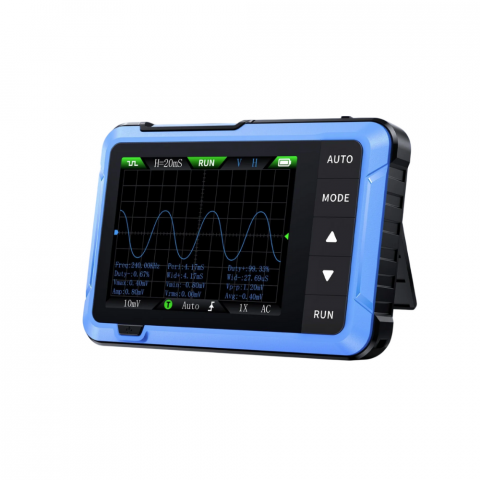 Osciloscoape Digitale - Osciloscop digital 2 in 1, 10MHz, 48MS/s, generator de semnal, FNIRSI DSO-510