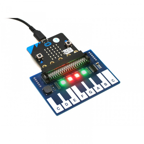 Tastatura muzicala pentru Micro:bit cu 13 taste si 4 LED-uri WS2812B RGB [2]