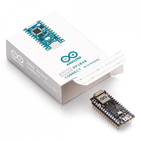 Placa de dezvoltare originala Arduino Nano RP2040 Connect, cu pini [3]