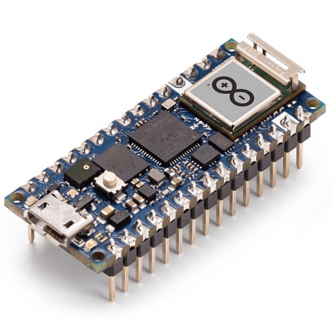 Placa de dezvoltare originala Arduino Nano RP2040 Connect, cu pini [1]