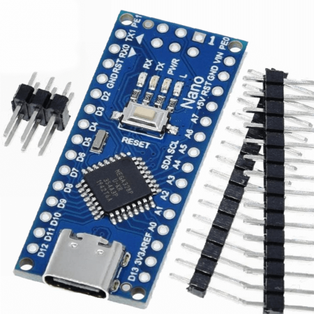 Placa de dezvoltare compatibila Arduino Nano V3 CH340G cu port USB Tip-C [1]