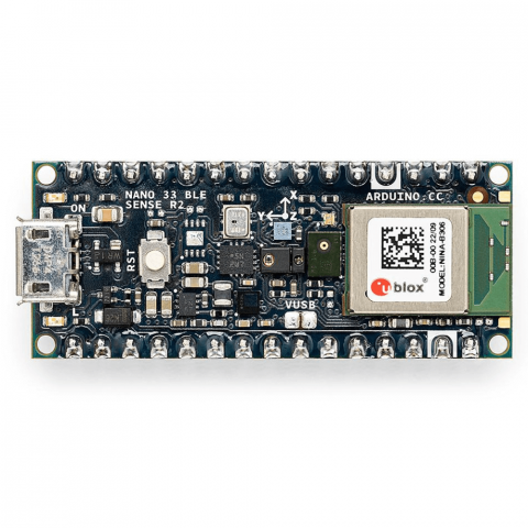 Placa de dezvoltare originala Arduino NANO 33 BLE SENSE REV2, cu pini