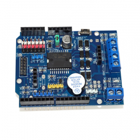 Placi de Expansiune - Placa de expansiune cu driver L298P pentru motoare