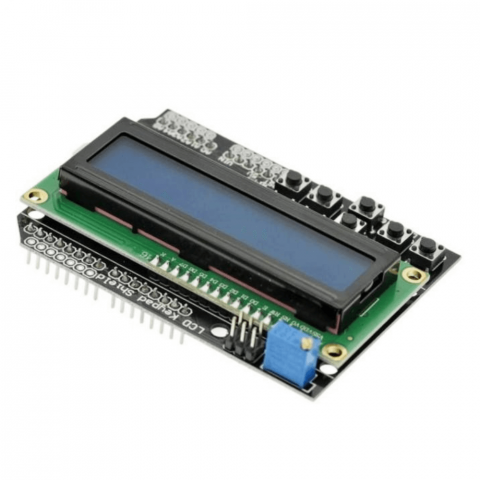 Shield LCD1602 cu ecran albastru si butoane [1]