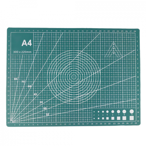 Accesorii pentru Lipit - Plansa de taiere gradata A4 cu fata dubla, 22x30cm
