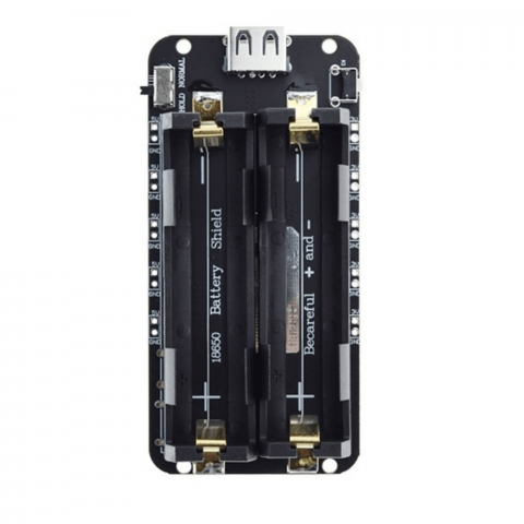 Modul powerbank 18650, 2P, 5V/3VDC , compatibil Arduino/Raspberry Pi [1]