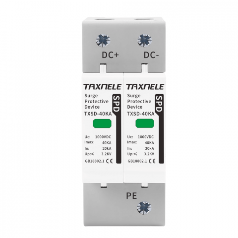 Electrice - Protectie la supratensiune SPD pentru sisteme fotovoltaice, TAXNELE TXSD-40KA-2P-1000V