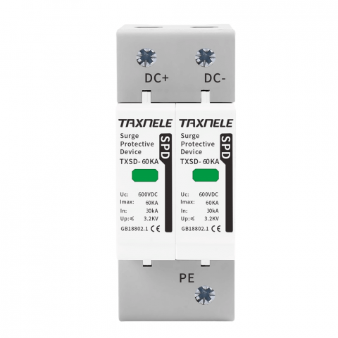 Electrice - Protectie la supratensiune SPD pentru sisteme fotovoltaice, TAXNELE TXSD-60KA-2P-600V