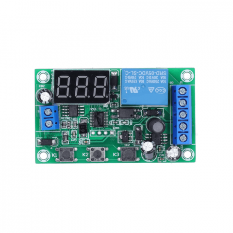 Module Electronice - Modul releu 12V, detectie curent 0 - 10A DC, afisaj LED