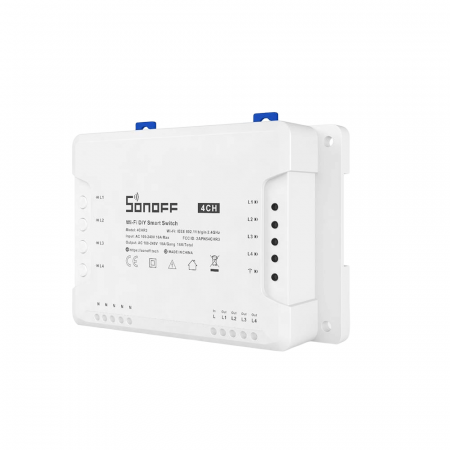Releu smart cu 4 canale, Wifi 2.4GHz, 40A/8800W, Sonoff 4CHPROR3 [1]