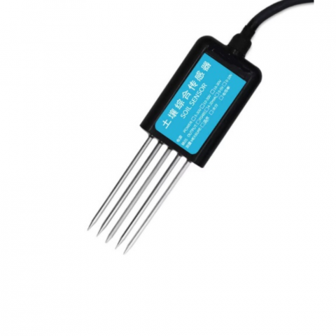 Electronica - Senzor pentru monitorizarea solului RS485, NPK, pH, EC, umiditate si temperatura