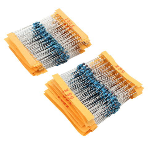 Set rezistori, 20 de valori, 400 bucati, 10Ω-10MΩ, 1/4W [1]
