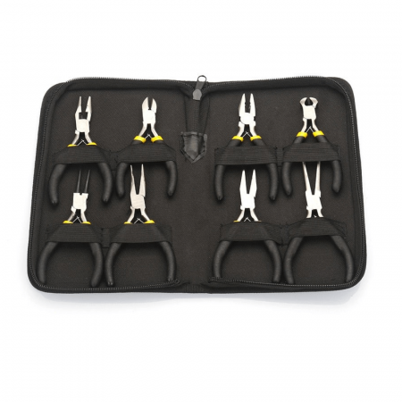 Clesti de Precizie - Set 8 clesti multifunctionali pentru electronisti, Bitmi 10295