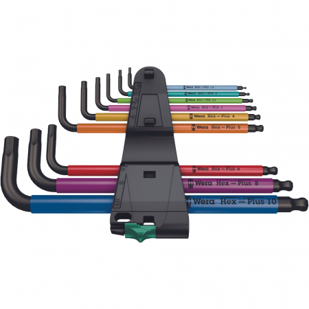Set chei imbus hexagonale Wera, 950/9 Hex-Plus Multicolour BlackLaser, 05022089001 [1]